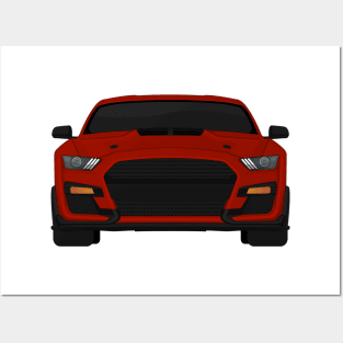 Shelby GT500 2020 Rapid-Red Posters and Art